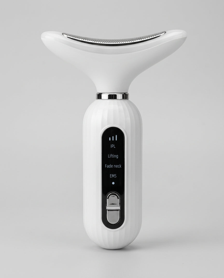 Masajeador de Estiramiento Facial para el Cuello Blanco