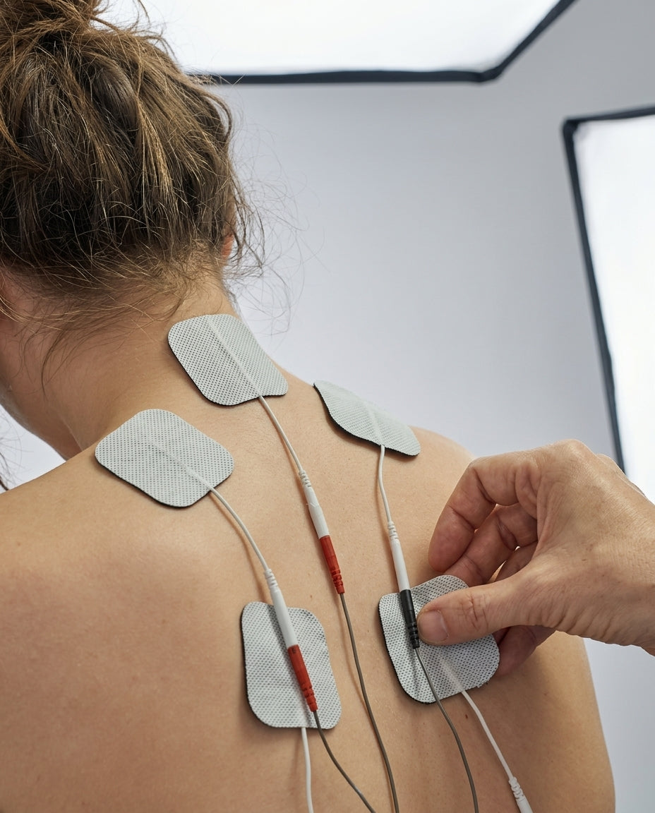 Estimulador de Eletrodos: Masajeador con Electrodos Adhesivos